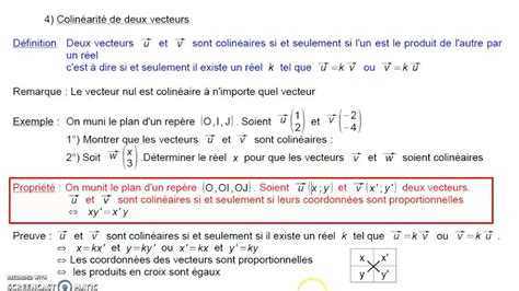 Comment Montrer Que Deux Vecteurs Sont Colinéaires Exercice : Comment savoir si deux vecteurs sont colinéaires ? - Terminale -  YouTube